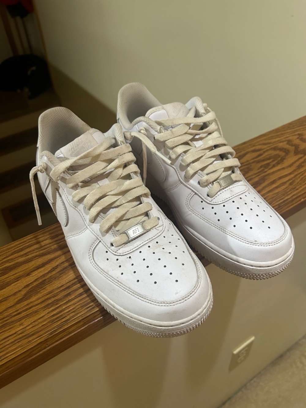 Men’s Nike Air Force One Sneakers White Size 10